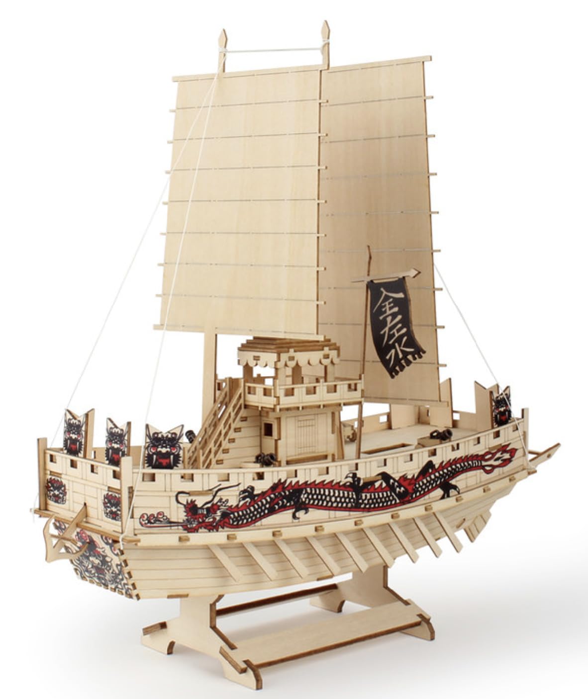 Young Modeler Panok Ship 3D Puzzle Desktop Wooden Model Kit 판옥선 100% Korean