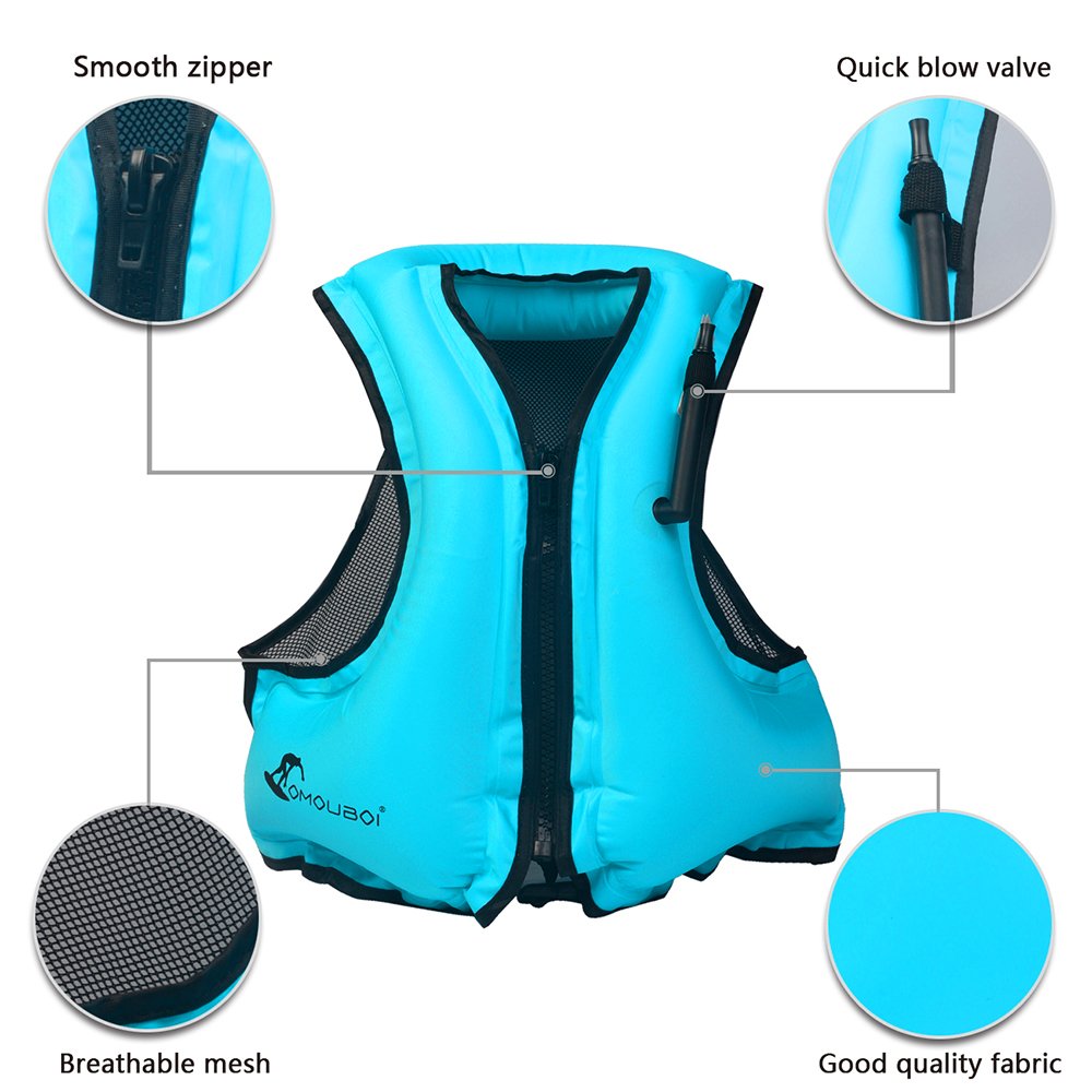 Amazon | Docooler ライフジャケット インフレータブルベスト 4色