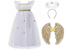 White Starlight Angel Costume for Girls