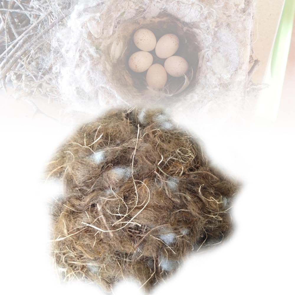 LITEMATIRA Natural Bird Nesting Bedding Materials for Finches Parakeets Chickens Birdcage Supplies (0.7oz)