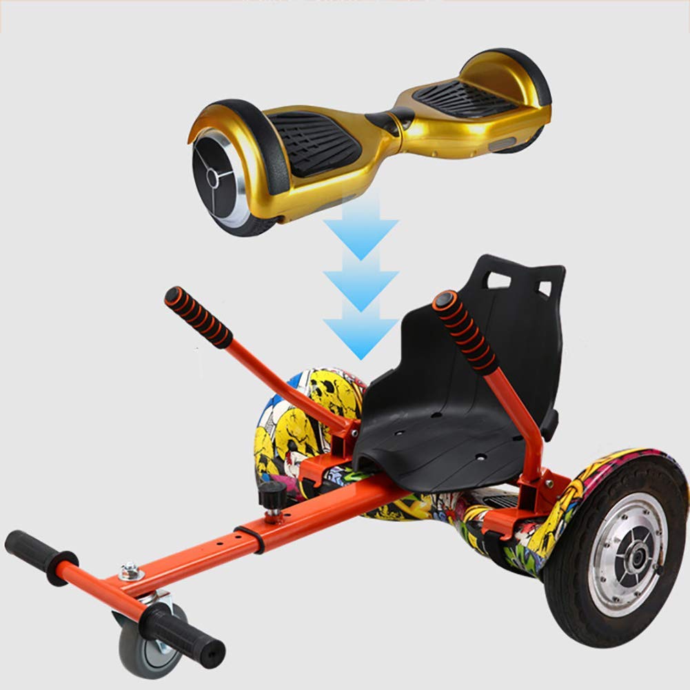 Attacco per hoverboard Sedile Hoverkart regolabile compatibile con la classica tavola autobilanciata da 6,5 ​​"a 10" e fuoristrada 8,5 "per scooter elettrico intelligente autobilan