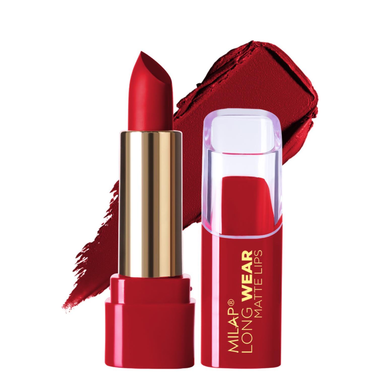 MILAPLONG WEAR Matte Lipstick, Highly Pigmented Lipsticks for Women, Maroon Lipstick, 4.2 gm (Too Bad I'm Bad - 615)