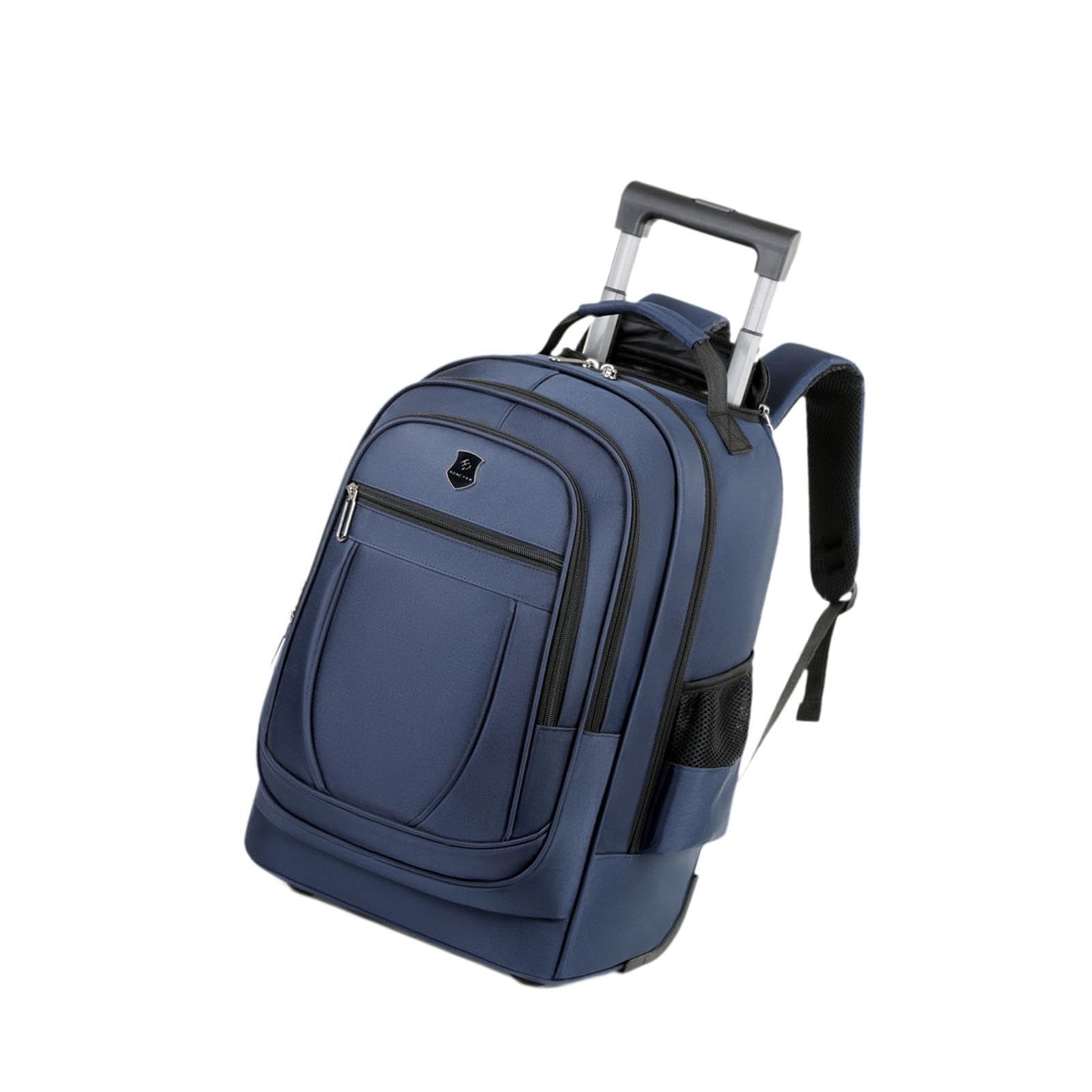 Zaino Trolley Con Ruote Per Sistema Multi Tasche Di, Blu, 50x34x22cm