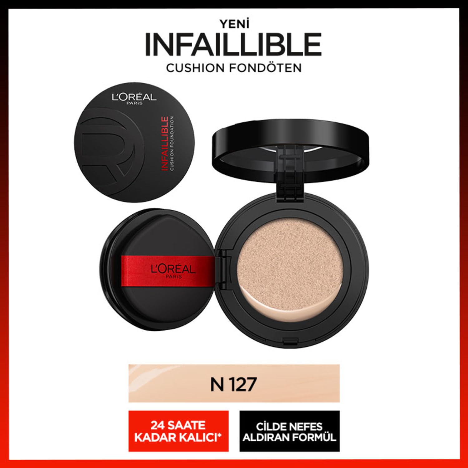 L'Oréal Paris Infaillible Freshwear Cushion Fondöten - N 127