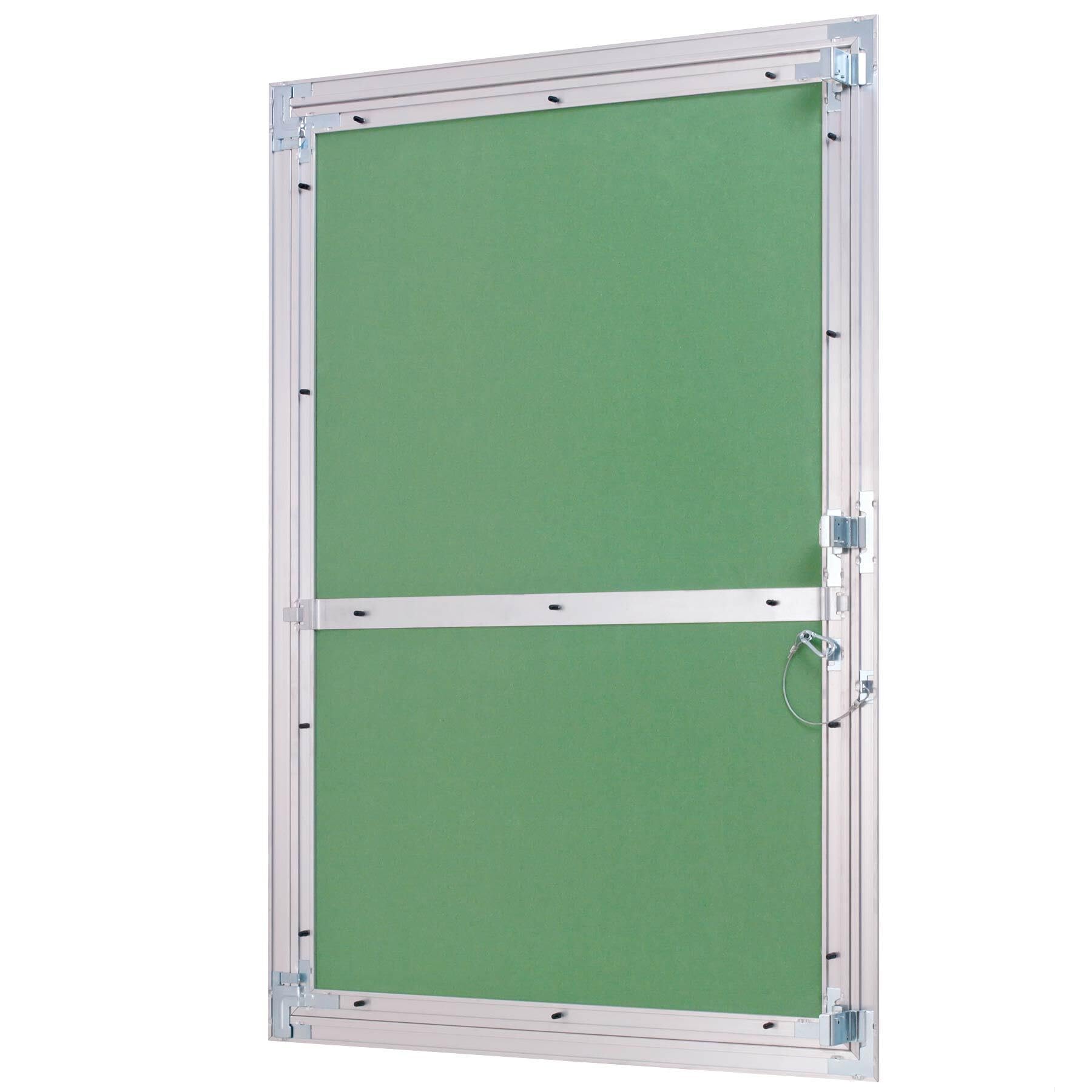 Revisionsklappe Trockenbau 600 x 900 mm - Revisionstür - Wartungsklappe mit 12,5 mm imprägnierter GK-Einlage und Druckverschluss - aus korrosionsbeständigem Aluminium - befliesbar - MW multi werkzeug