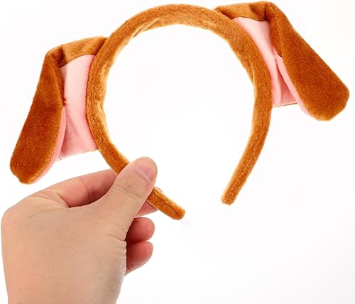 Miniatura 6 de Diadema con orejas de perro para cachorros, para mujeres y hombres, disfraz de animal de Halloween, accesorio para cosplay, orejas de perro, aro