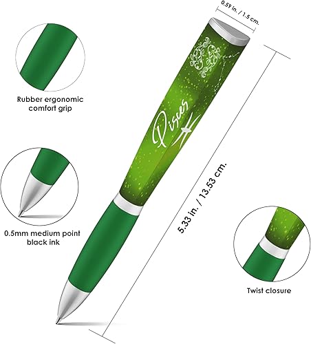 Miniatura 5 de ANINKABOVE Bolígrafo con signo del zodiaco (1 bolígrafo, 3 caras), regalo de bolígrafo del zodiaco, bolígrafos geniales, diseño de constelación,