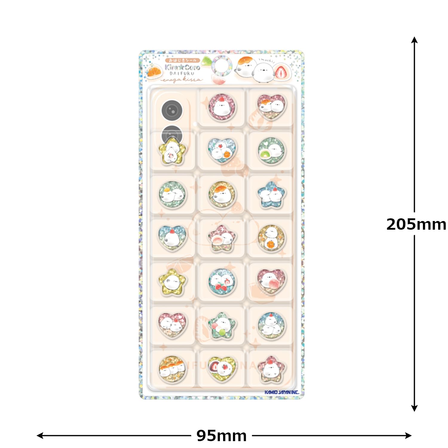 Amazon.co.jp: カミオジャパン ステッカー KIRACOROおはじきシール だ