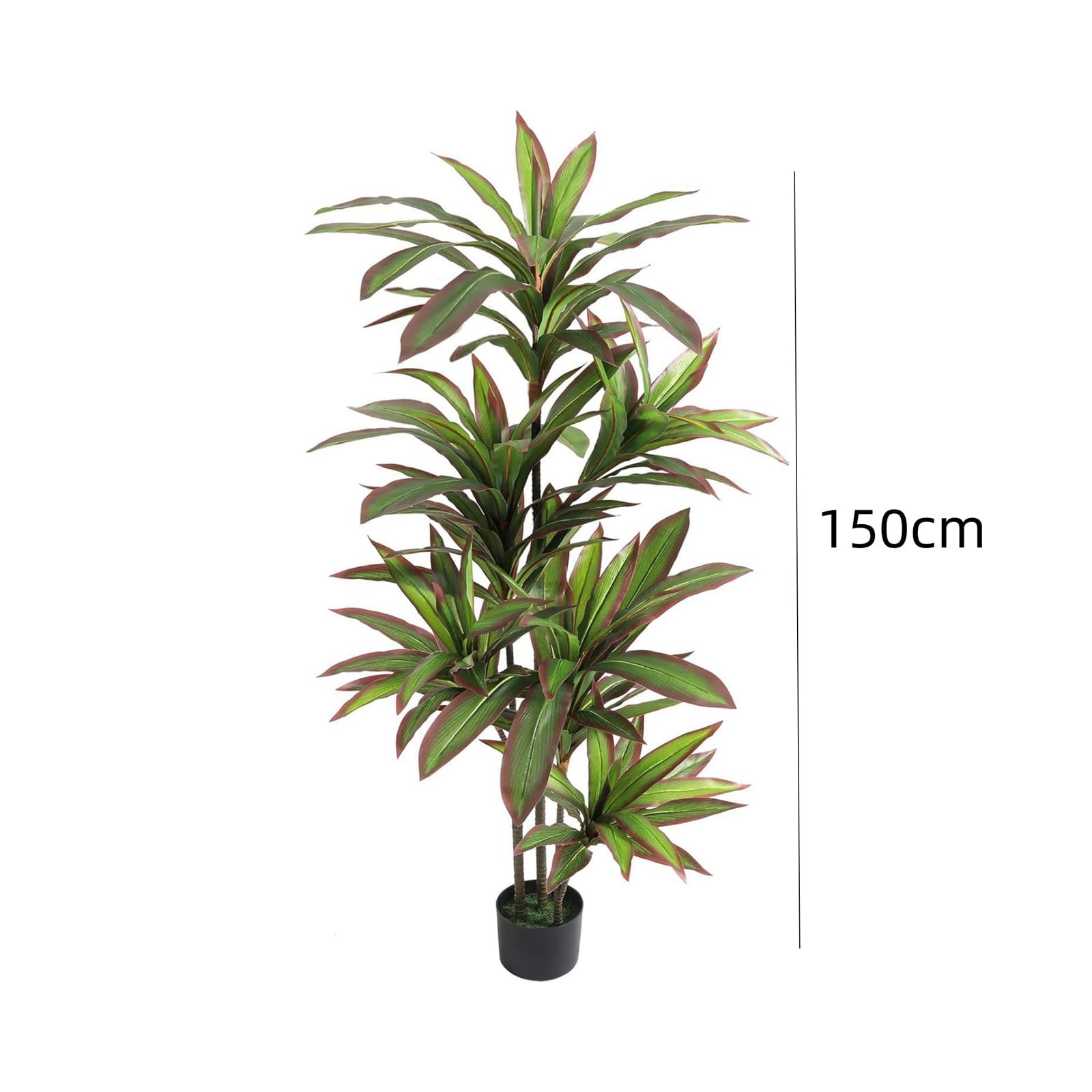 Amazon.de: Zstar Knstlicher Drachenbaum Pflanze,150CM Gro Knstliche  Pflanze Tropische im Topf mit Verstellbaren Zweigen und Blttern, Gro  Dracaena Kunstpflanzen Dekor fr Wohnzimmer, Heimbro, Balkon,Rot
