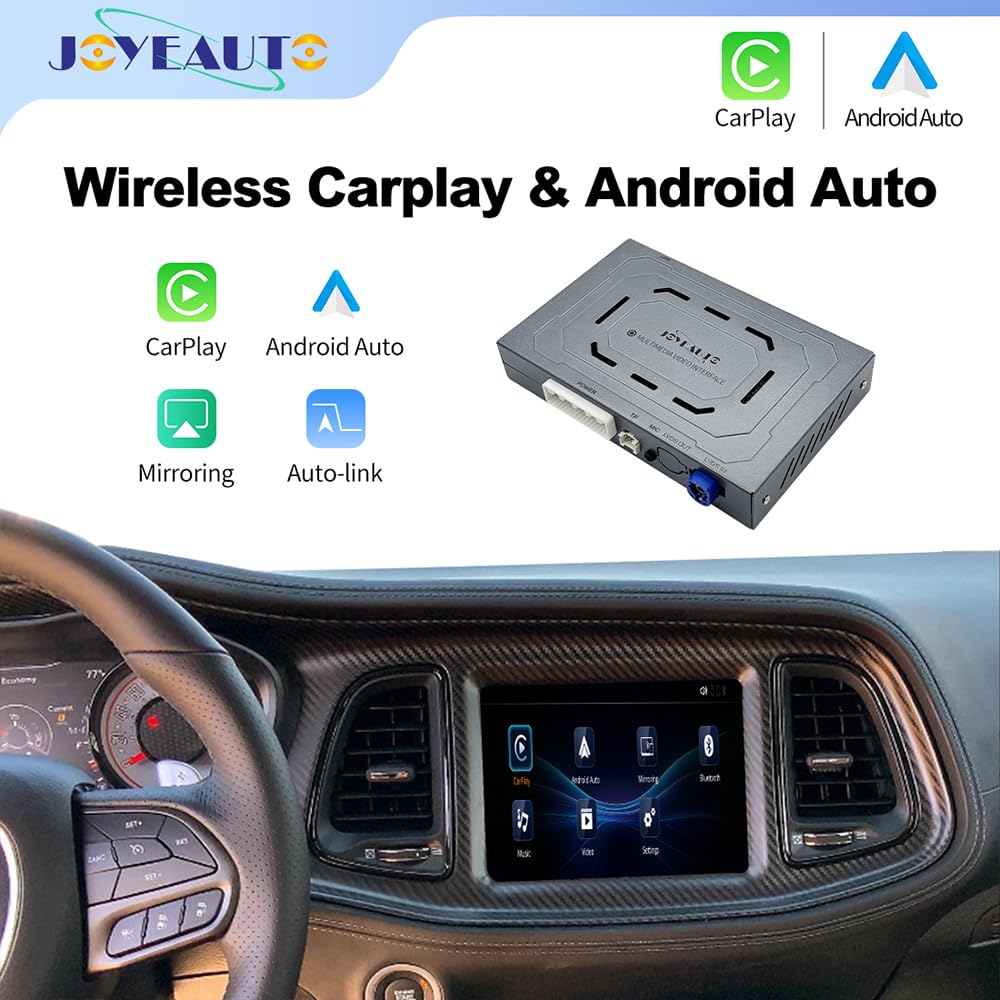 Senza fili CarPlay Ammodernamento kit Decodificatore Per JEEP Cherokee Commmander Compass Uconnect8.4 "2016-20MY, Supporto Android Auto, AirPlay, Mirrorlink, Inversione Telecamera Funzioni