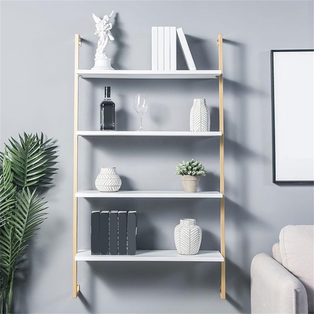 Wall Mounted Bookshelf & Shoe Rack - Industrial Black Wrought Iron Multi-Layer Storage Shelf for Clothing & Bag Display, 39.4" L x 9.8" W x 42.5" H, Perfect for Home & Retail Use