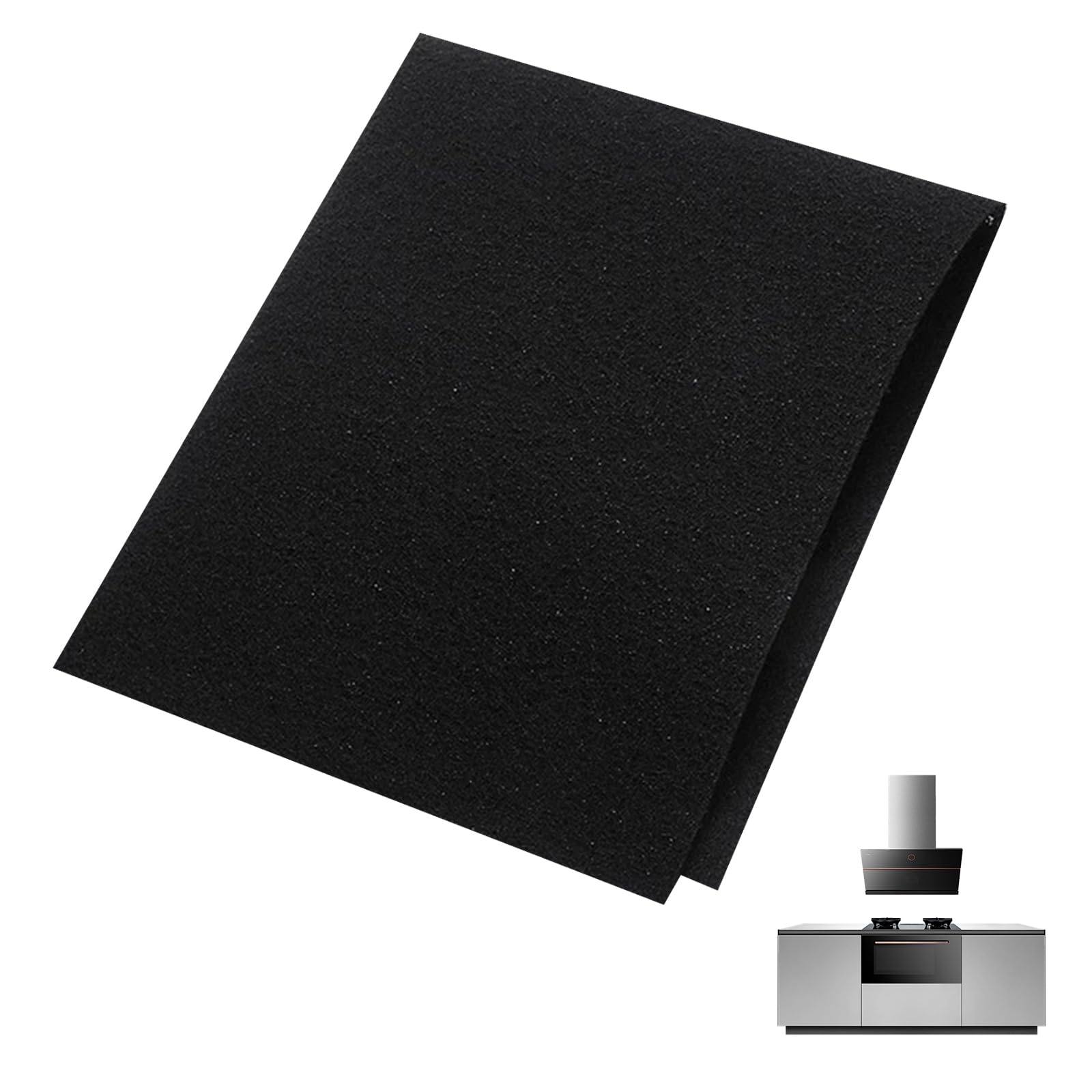 Premium Carbon Filter For Cooker Hood, Flame Resistant & High Absorption Charcoal Filter Cooker HoodFilter, Carbon Filter Extractor Fan Filters & Cooker HoodFilter For Kitchen ExtractorFan (57x 47cm)