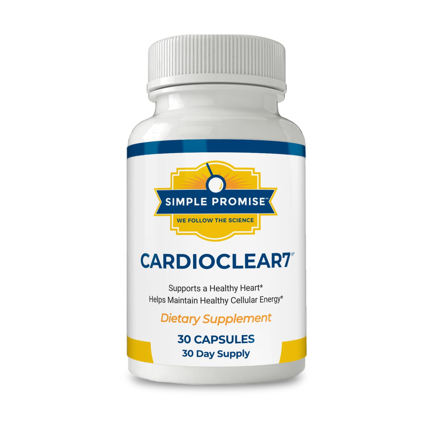 CardioClear7 - Coenzyme Q10 (CoQ10) 100mg and PQQ 10mg Heart Health Supplement with Shilajit - Supports Circulation, Cellular Energy & Cardiovascular Health - 30 Capsules