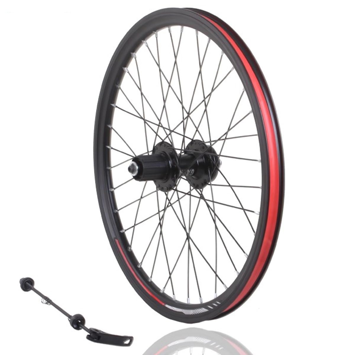 Ruedas de Bicicleta de montaña de 20 Pulgadas, Frenos de Disco, velocidades Variables, bujes de Cassette HG de 36 Orificios, Llantas de aleación de Aluminio de Doble Capa, 100 mm d