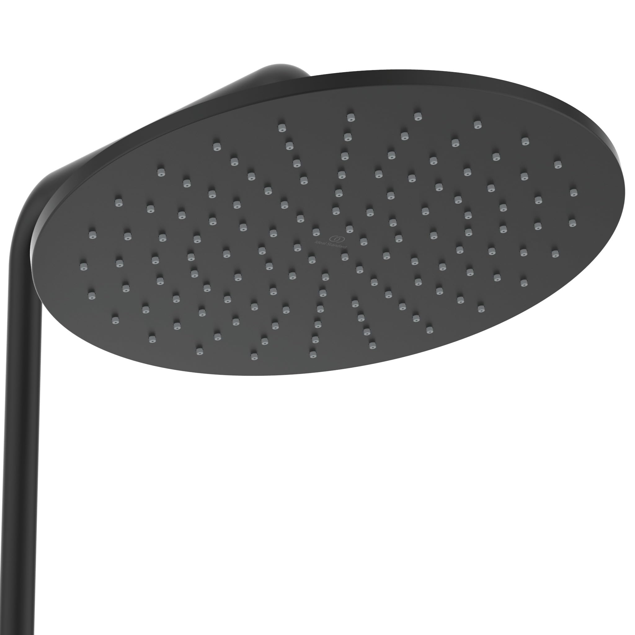 Ideal Standard Ceratherm T25 Sistema doccia, soffione a pioggia a risparmio idrico con doccetta a 1 funzione e protezione antiscottatura, flessibile doccia 1750 mm – Nero Opaco (315x542,5x1117 mm)