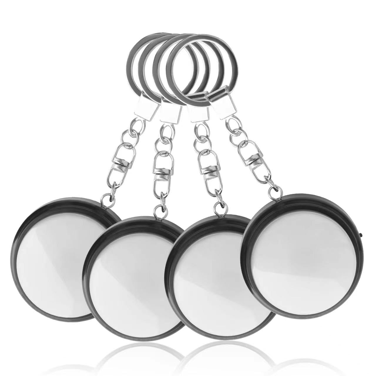 Recordable Talking Button with Keychain, 20s Voice Recording Time Sound Button Answer Buzzers Funny Buttons Record Your Own Words Also Used for Dog Pack of 4 - White and Black (Battery Included)-image-41