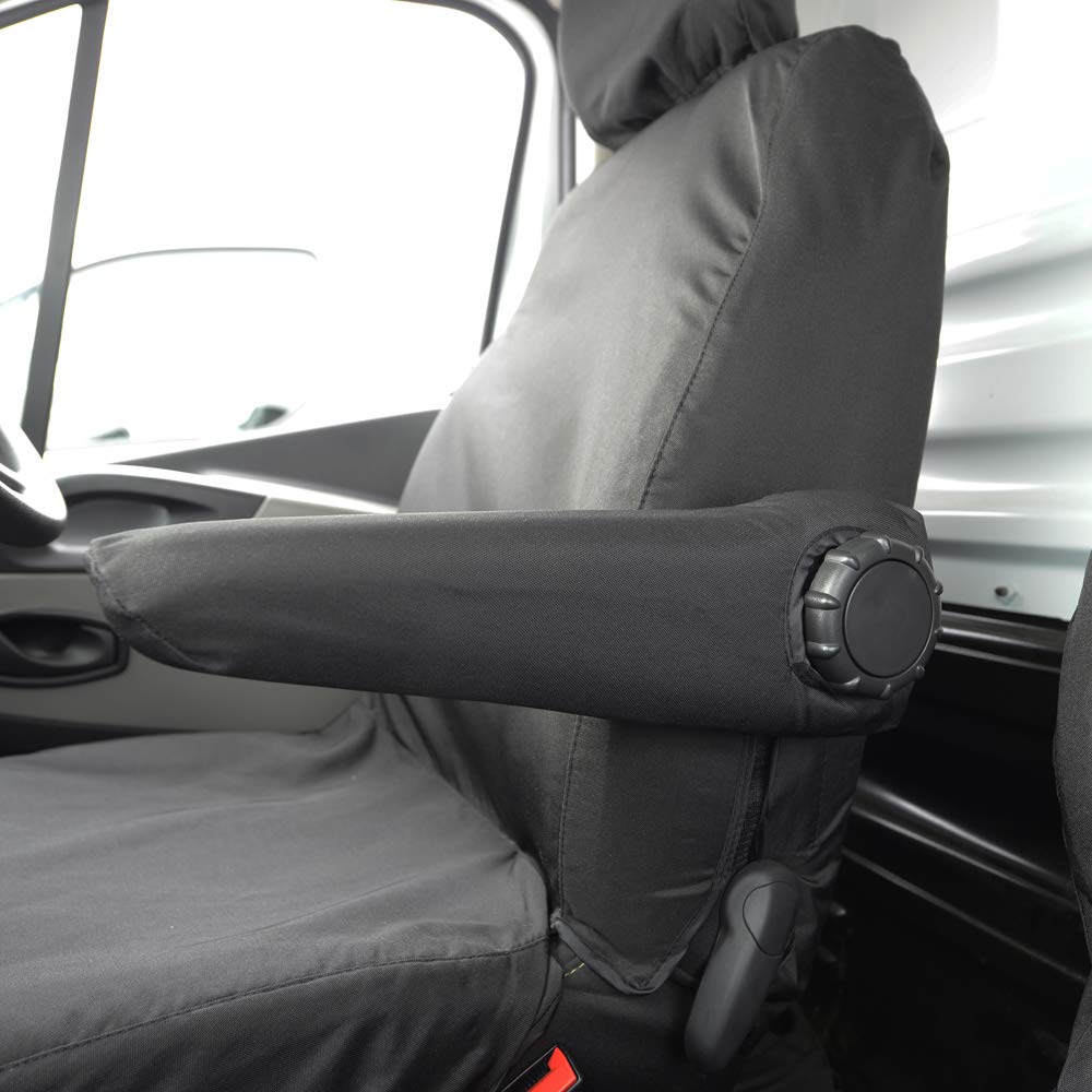 Coprisedili Posteriori Impermeabili UK Custom Covers Per Ford Transit Van MK8 (2014+) - Grigio - 3