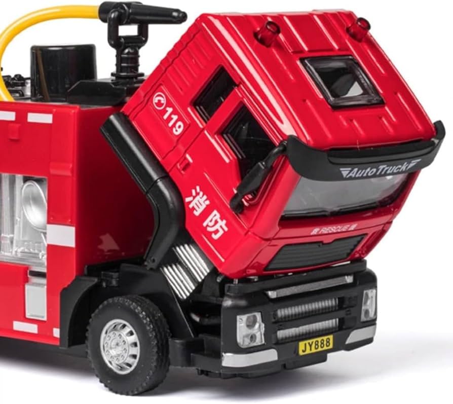 Amazon | Hubiuyo キャスト消防車モデルおもちゃ車子供の男の子