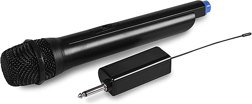 Singsation Micrófono de mano inalámbrico con receptor recargable funciona con la mayoría de los sistemas de karaoke SPKA30, SPKA25 y SPKA700 modelos