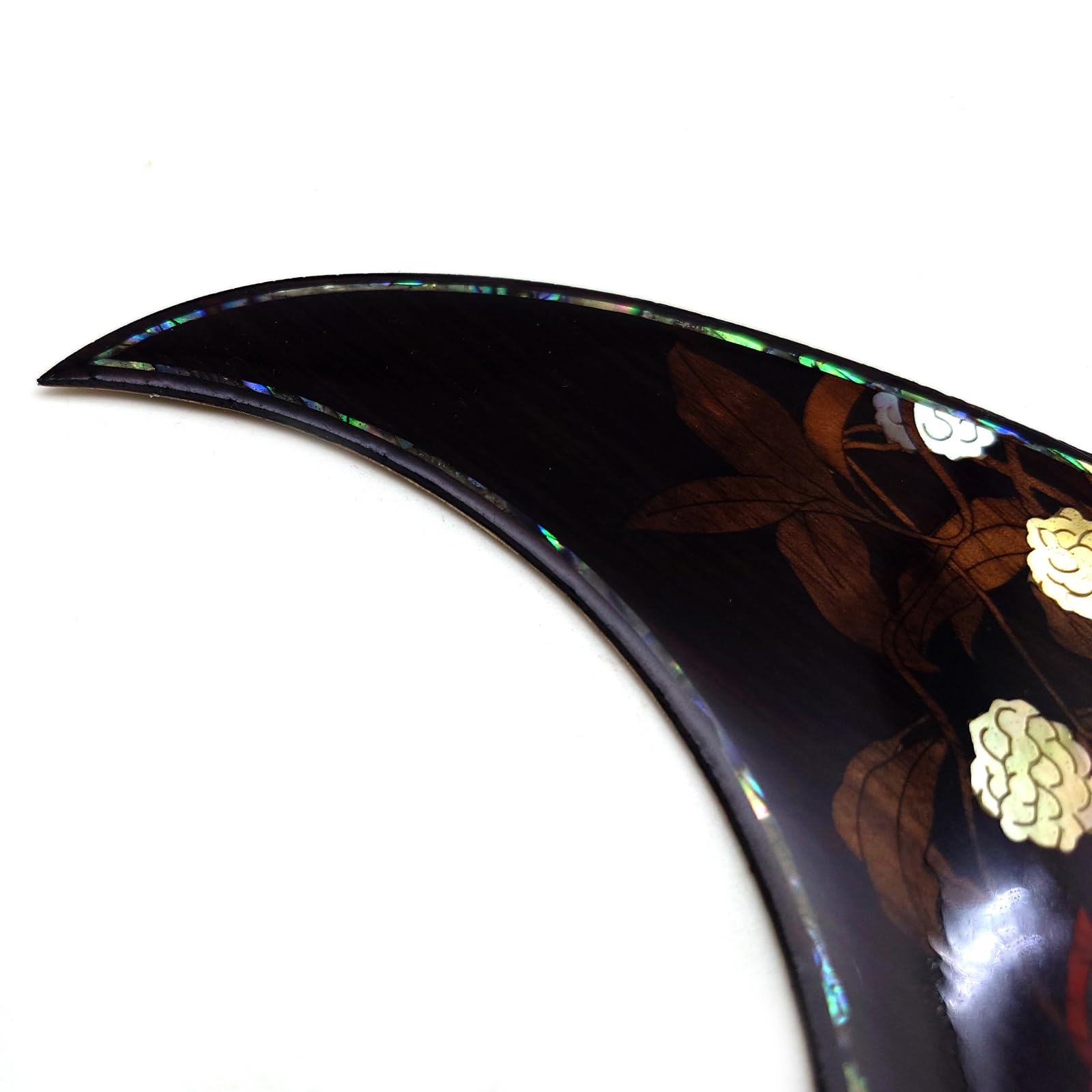 Guitar Pick Guard, Battipenna in abalone in palissandro autoadesivo for Chitarre acustiche folk D-45 Taylor(31)