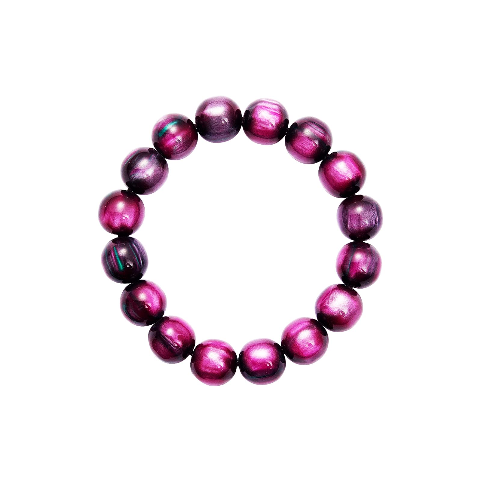 Feazac Handmade Bracelets, Bead Bracelet for Men Women, Passion Bead Bracelet for Enhance Resistance,Bring You Strength and Luck Jewelry Stretch Stones Bracelets for Gift(Purple)