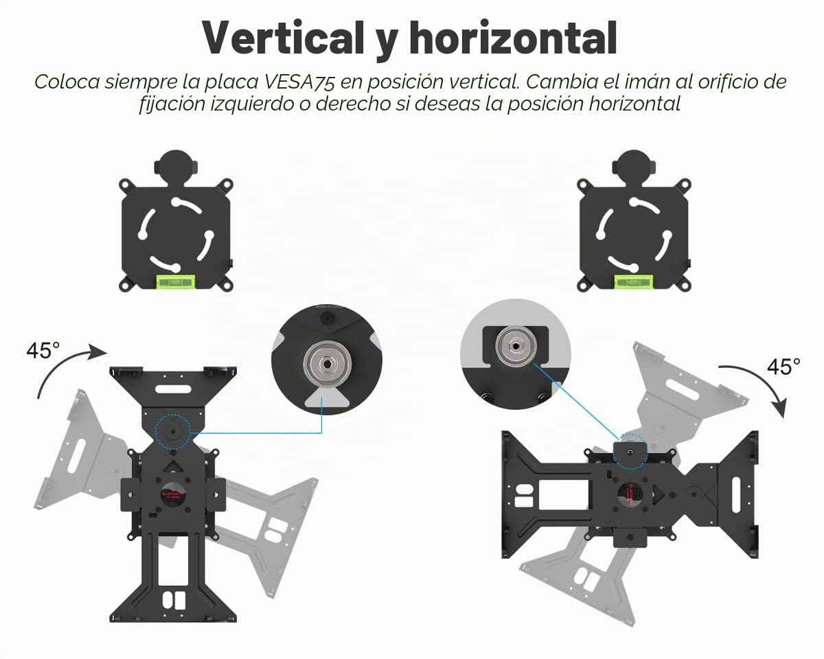 ElecGear Soporte de Pared Magnético para Xbox Series X, Soporte Metálico con Gancho para Auriculares, Imanes incorporados y Nivel de Burbuja - montaje XSX Vertical, Horizontal o debajo del Escritorio