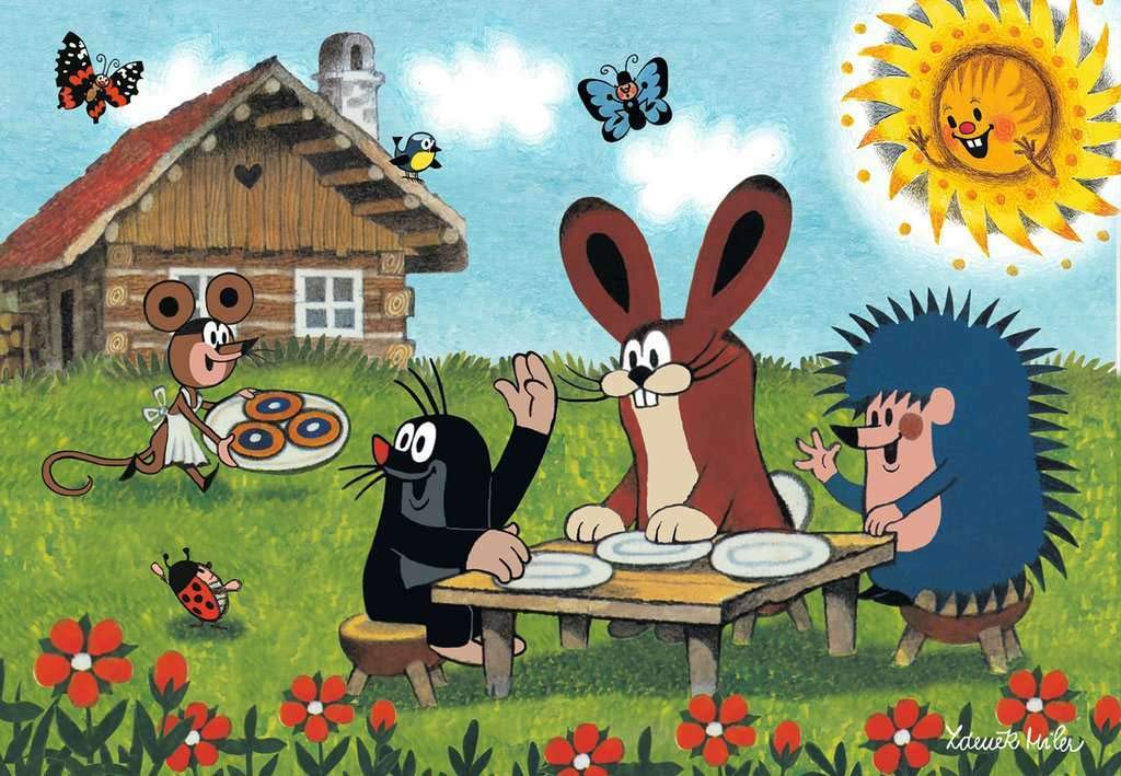 Ravensburger 08863 - in Vacanza con la Talpa, Set 2 Puzzle da 24 Pezzi