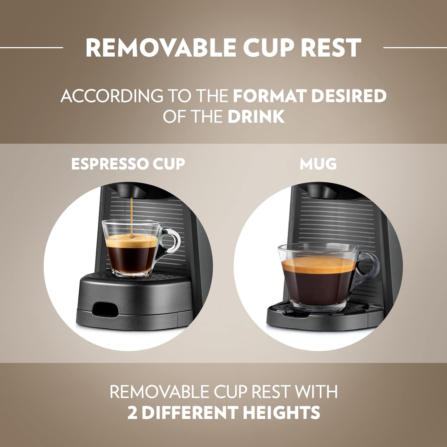 Lavazza, A Modo Mio Tiny Eco, Coffee Capsule Machine, Compact, Compatible with A Modo Mio Coffee Pods, with Automatic Shut-Off, Removable and Adjustable Cup Rest, 1450 W, 220-240 V AC, 50-60 Hz, Black 8 61Zr7Fs446L. AC SL1500