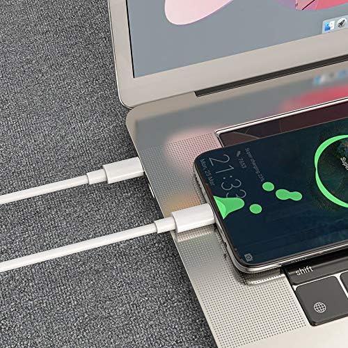 Image of Type-C to Type-C Cable for Realme C55 Original USB Data & Charging Cable PD Dash WRAP Fast Charging 60W High Speed Rapid Fast Turbo QC 3.0 Charging Cable (White, 4Amp, VT.H3)