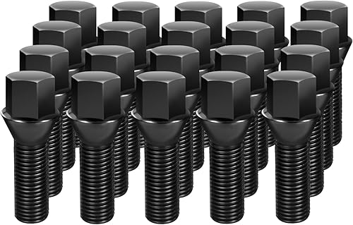 Miniatura 1 de Tornillos de lengüeta extendidos de 12 x 1.5 para Z3 Z4 Roadster Z8 3 Series E30 36 46 8series y más ruedas personalizadas, Dynofit 20 piezas de