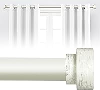 Vista 29 de Paquete de 2 barras de cortina doradas para ventanas de 30 a 42 pulgadas (2.5-3.5 pies), barras de cortina resistentes de 1 pulgada de diámetro