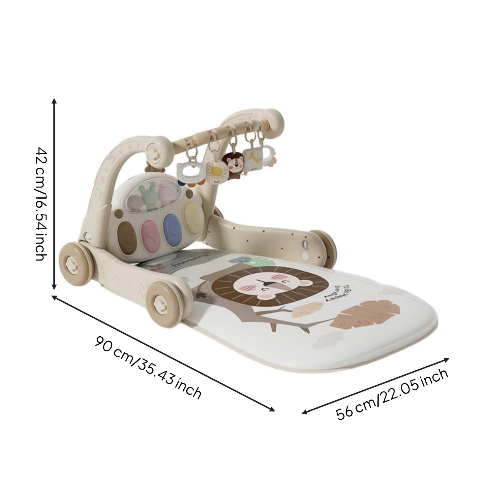 harayaa Tapis D'éveil Js Suspendus Tapis D'activité Js Suspendus Sûr pr Temps sur le Ventre, Bluetooth