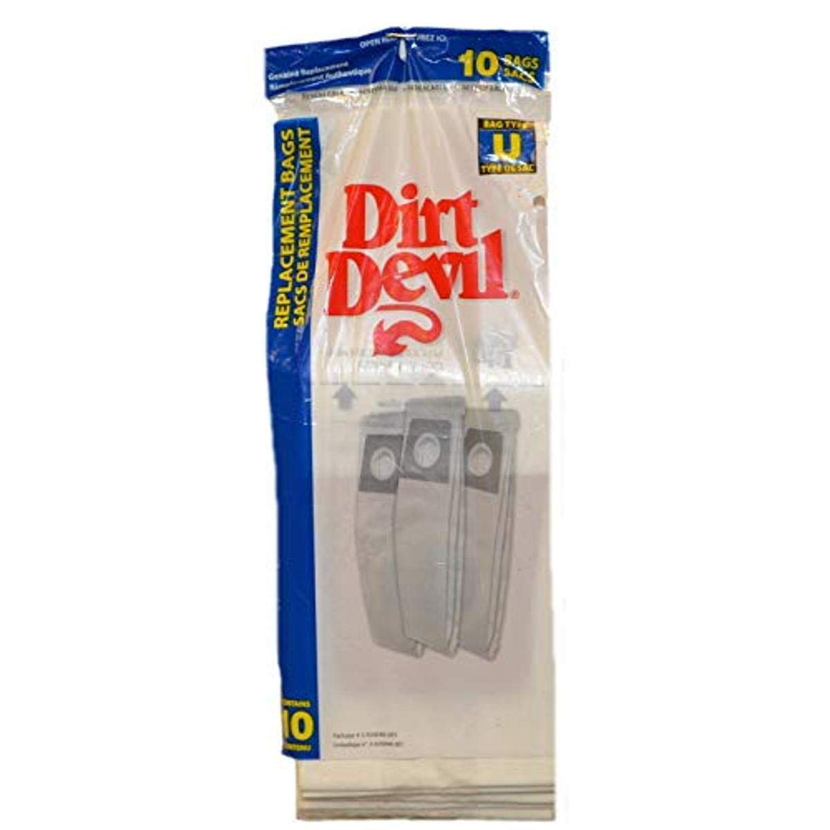 Sacs Dirt Devil 3920048001 haute filtration en papier blanc résistant