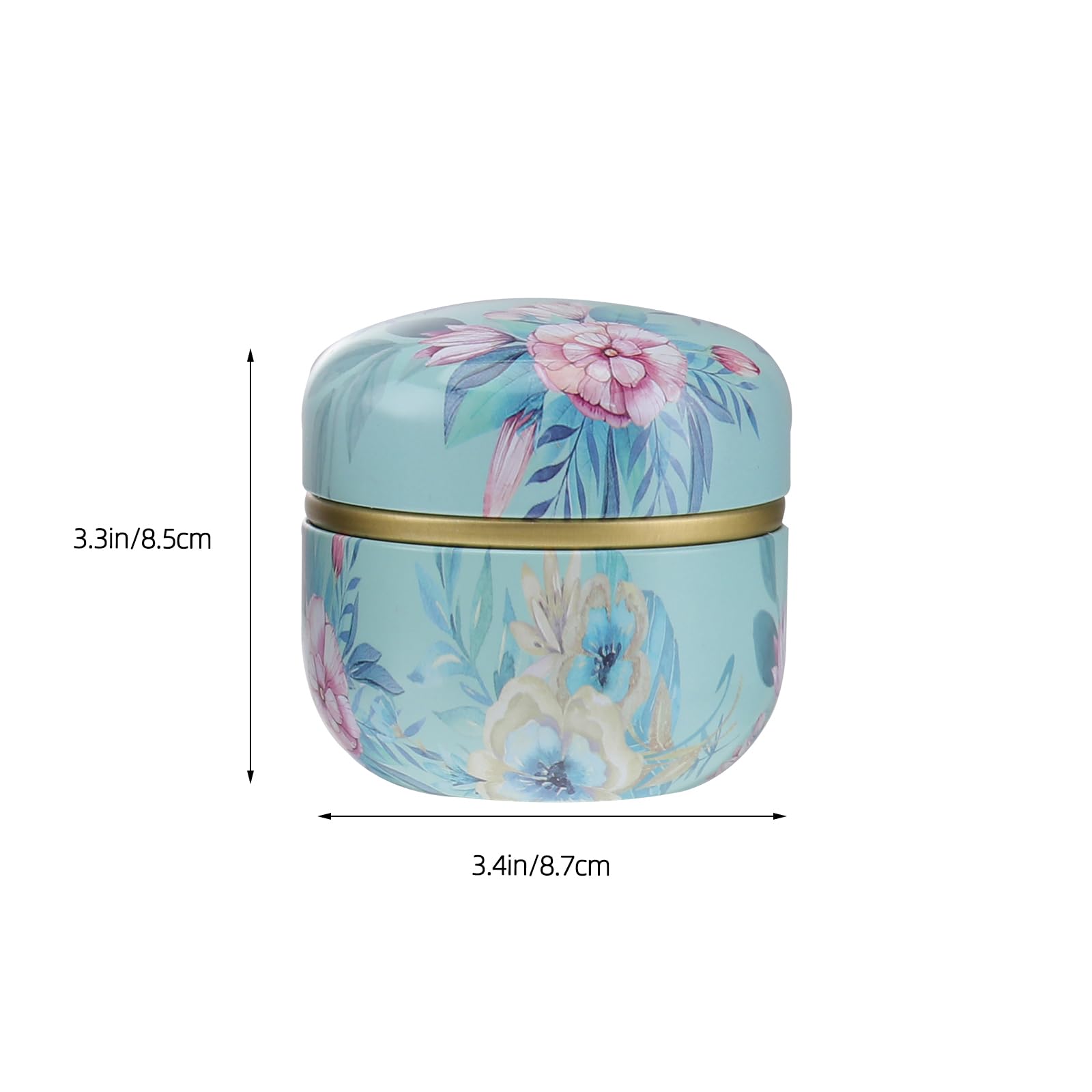 BESTonZON 6 Stück kleine Eisen versiegelte Dose mit Deckel Teedose Aufbewahrungsbehälter Küche Box in DREI verschiedenen Designs