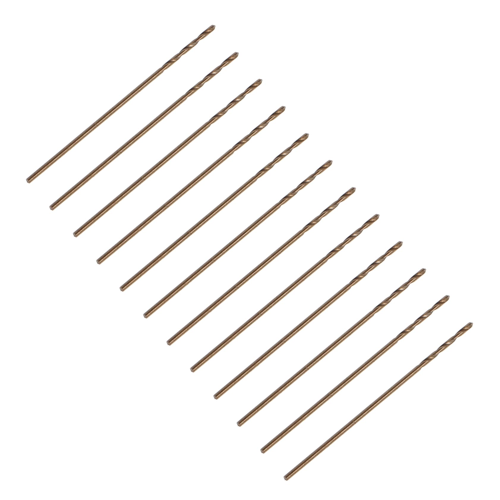 Unomor 12pcs Precision Spiral Drill Bit Set Twist Drill Bits for Wood Metal Plastic Collection