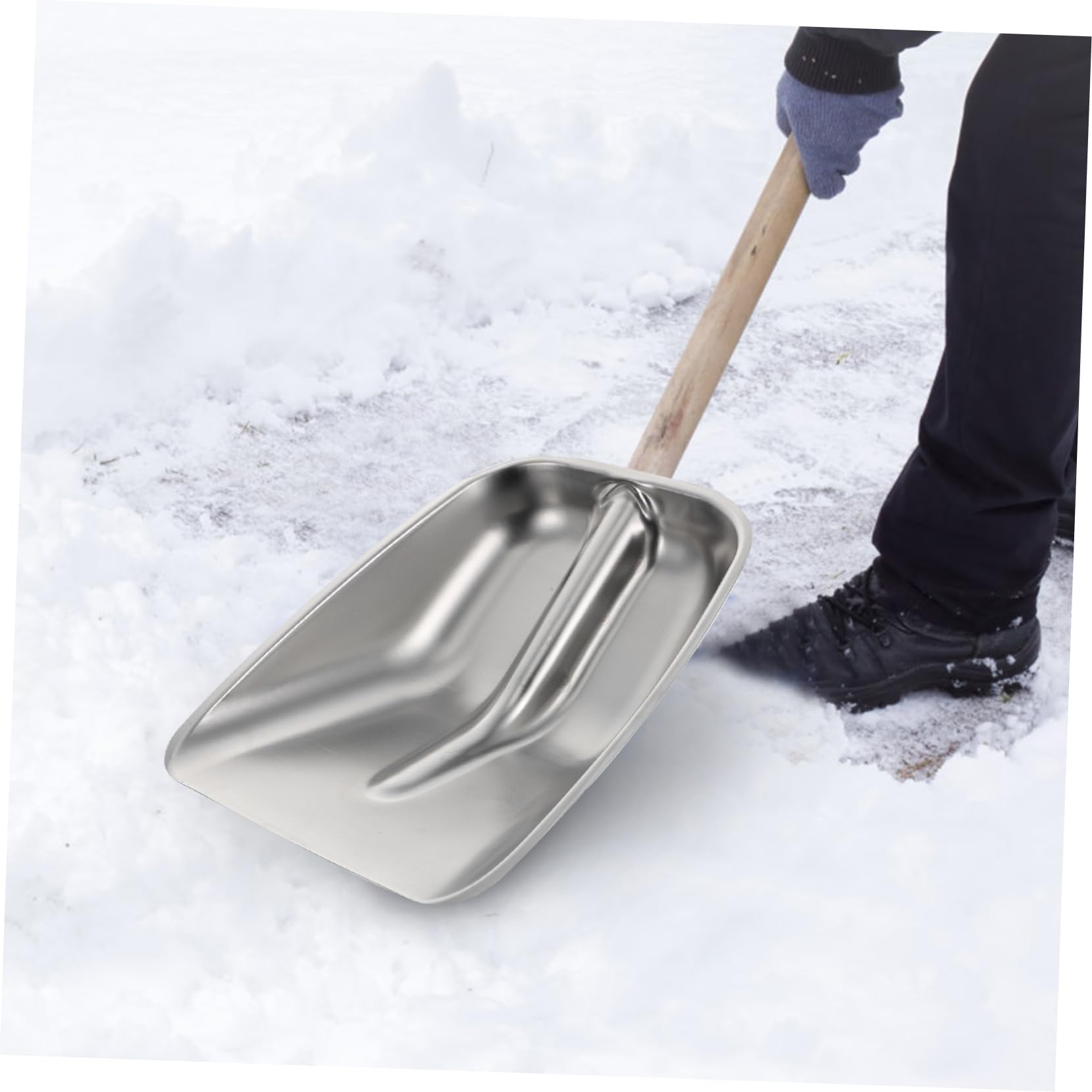 Pelle à Neige Multi-usages Outil De Déneigement Et Pelle à Déchets Pratique pour Nettoyage Extérieur