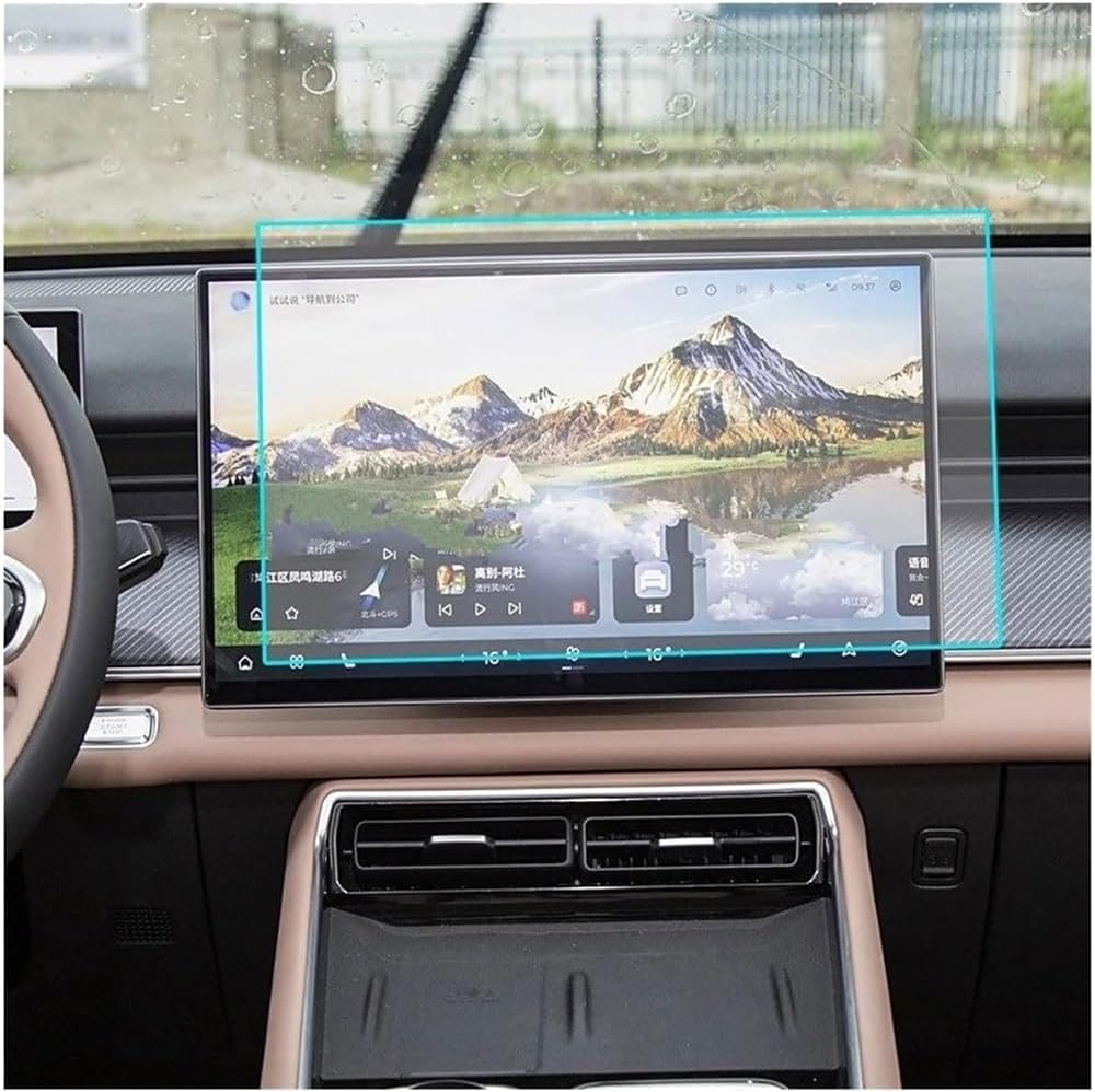 Car Screen Protector for TIGGO 9 2024 2025, GPS Navigation Display Screen Protective Film Tempered Glass Touchscreen Foil Anti-Scratch,B