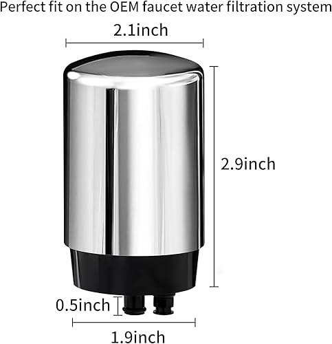 Miniatura 6 de Paquete de 4 filtros para grifos (FR-200, FF-100), repuesto para filtro de grifo Brita, filtro de agua compatible con sistemas de filtración de