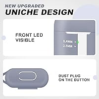 Vista 763 de Funda para AirPods Pro con kit de limpieza, funda de silicona suave para Apple AirPod Pro de 1ª/2ª generación, accesorios de funda AirPods Pro/Pro 2