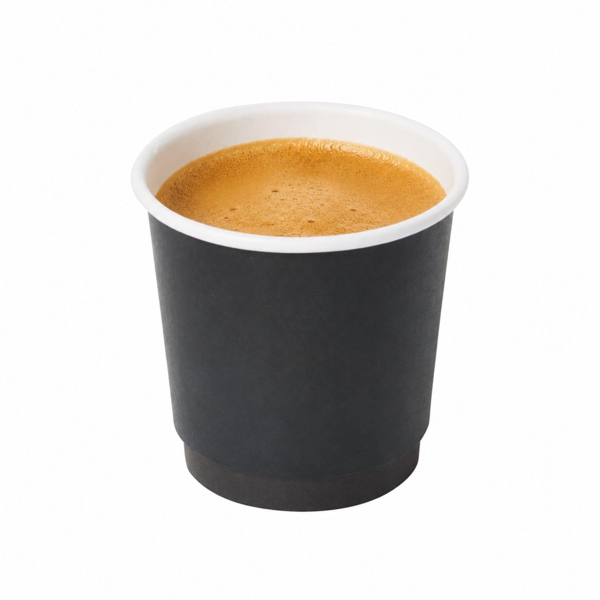 Restaurantware 4 Ounce Disposable Cups, Pack of 500 Double Wall Hot Cups – Lids Sold Separately, Featuring a Black Paper Insulated Design, Ideal for Serving Coffee, Hot Chocolate, Tea, and More