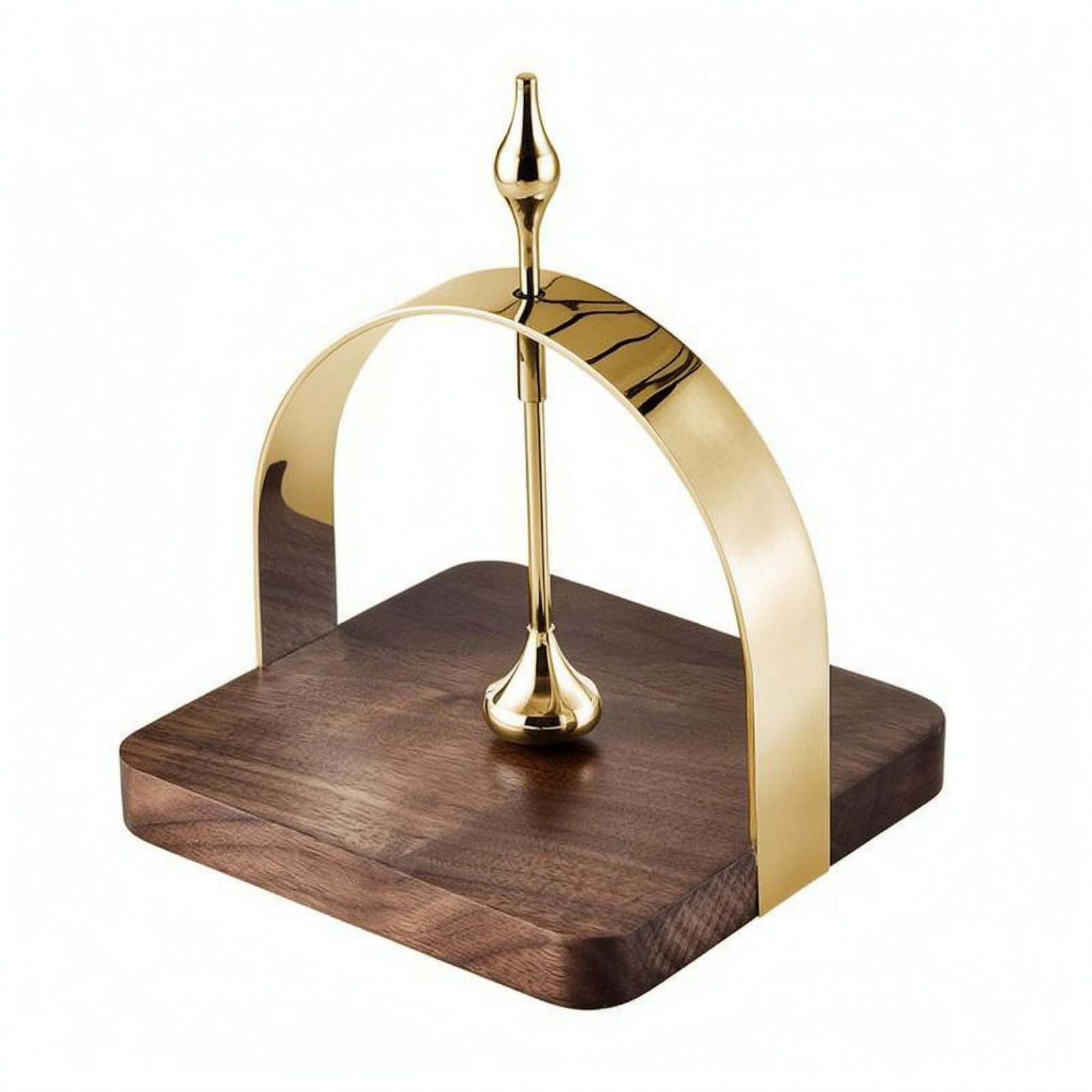 Gralara Porta Pañuelos Acabado Pulido Servilletero Moderno Forma Estable Porta Servilletas Mesa, Dorado, Dorado, 15 15CM