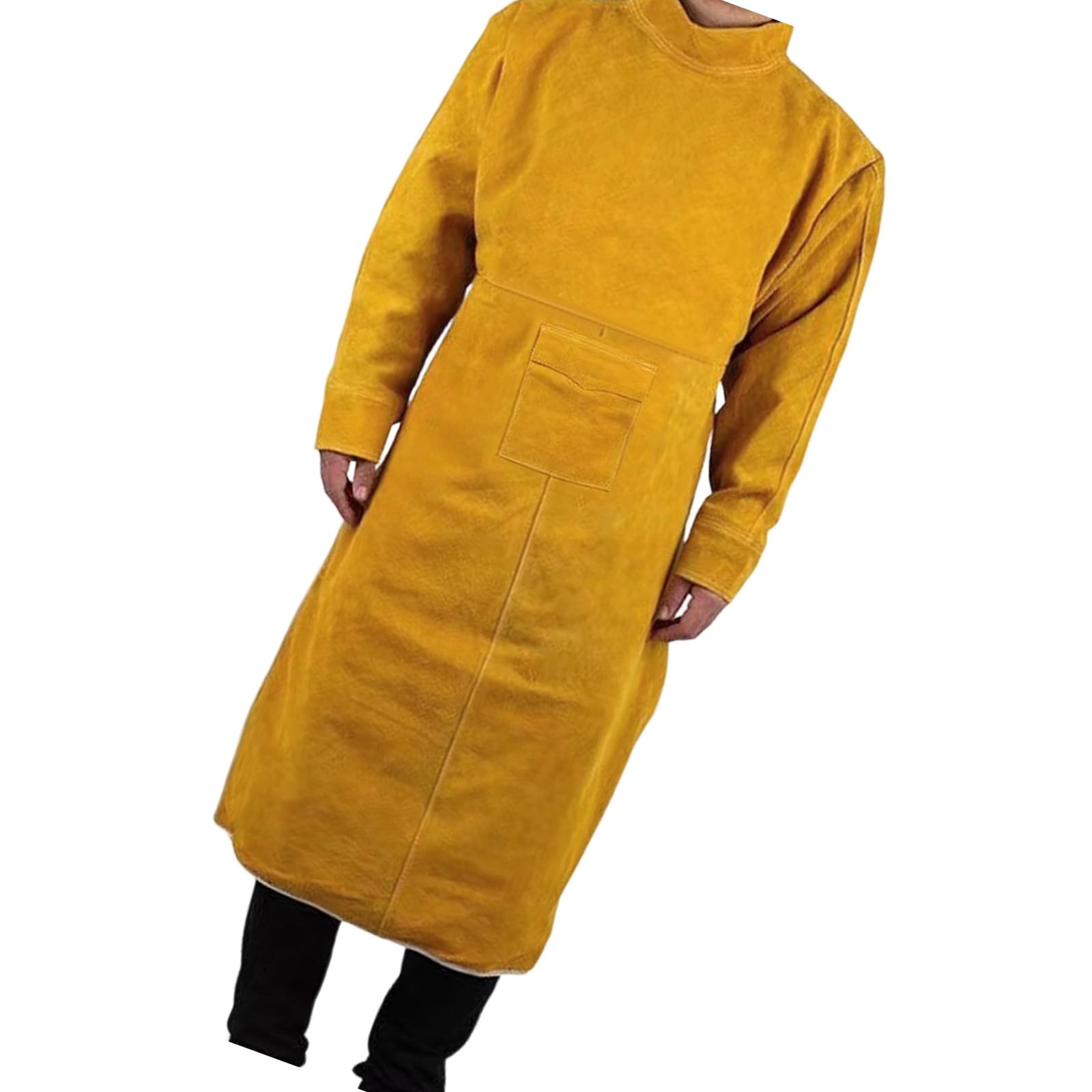 Duty Tablier de soudeur en cuir, ignifuge, résistant aux éclaboussures, vêtements de protection isolés thermiquement pour homme et femme. Utilisez un tablier en cuir