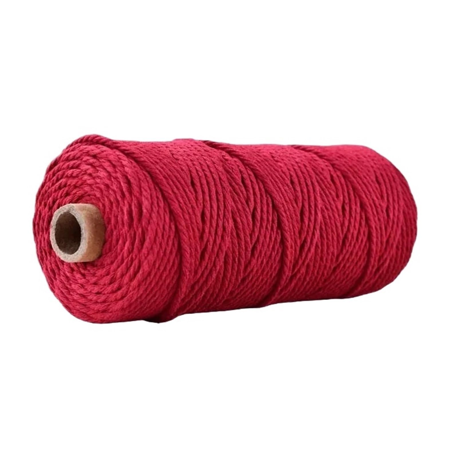 Cotton Macrame Cord 100M/Roll 3.0mm Colored Macrame Cotton Cord Colorful Twine String Rope Craft for Knitting Home Textile(Color5)
