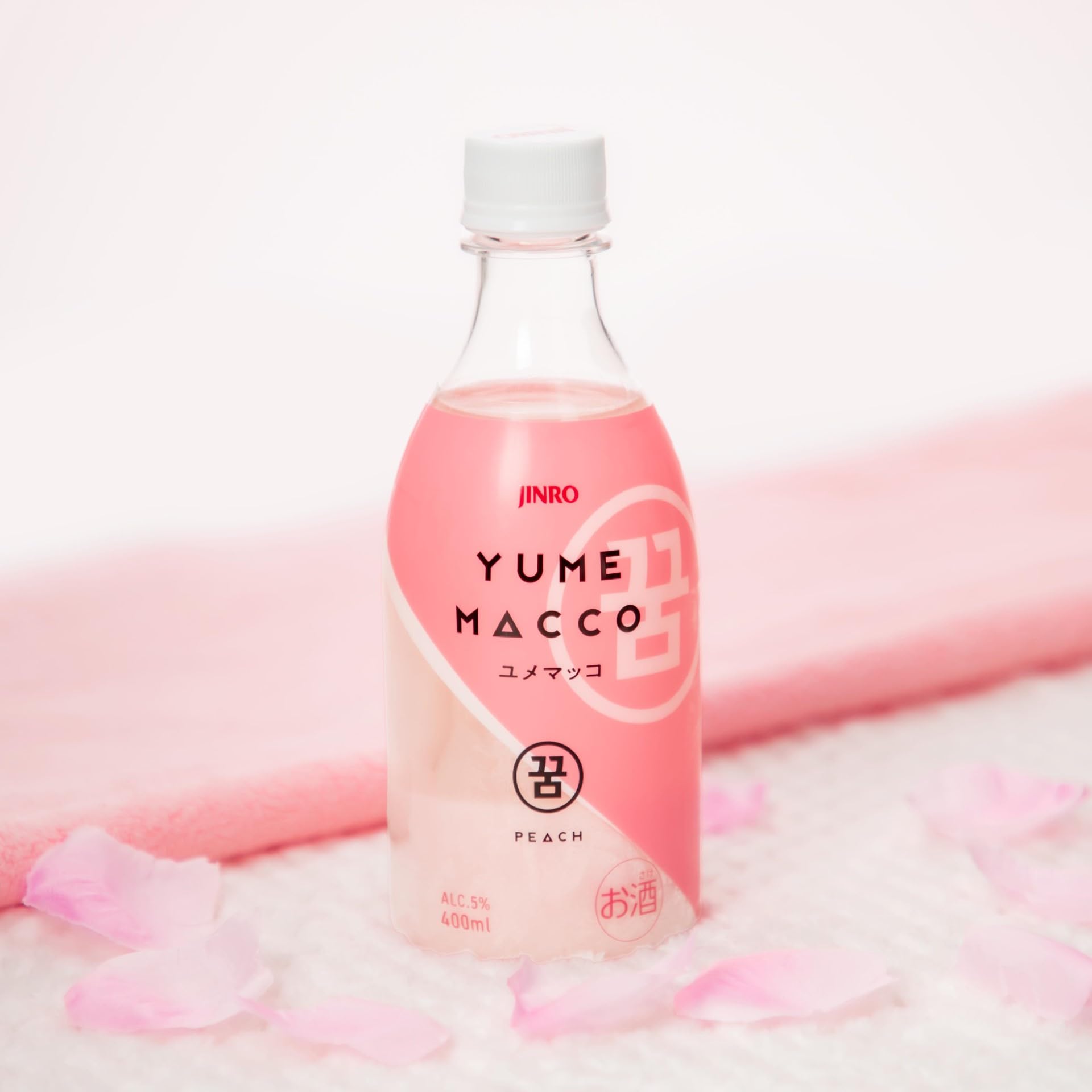 Amazon.co.jp: JINRO ユメマッコ ピーチ 400ml 5本 YUMEMACCO マッコリ
