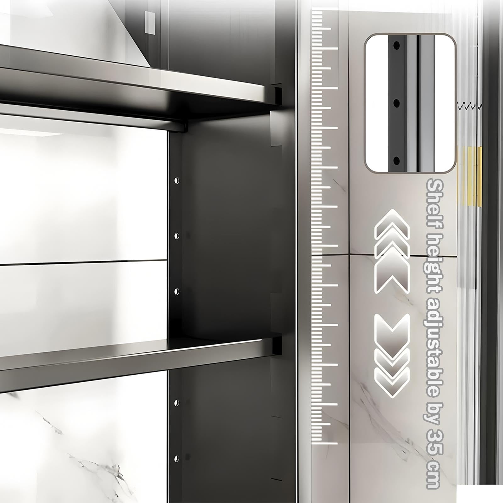 Zfmnoyev Armario De Cocina De Pared con Puerta De Policarbonato