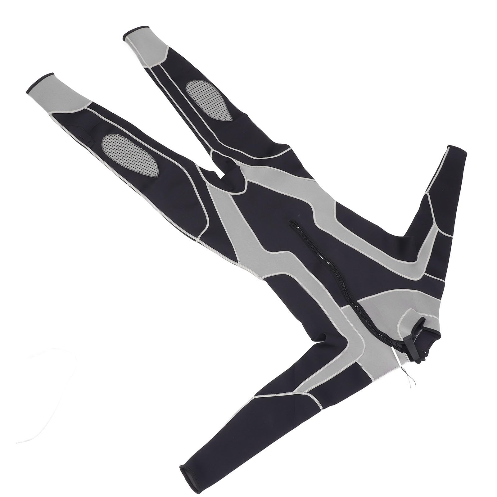 Traje de Buceo de Cuerpo Completo, Rodilleras, Neopreno Ligero, Bloque de Color, Traje de Neopreno de una Pieza, Cremallera Frontal Transpirable para Surfear