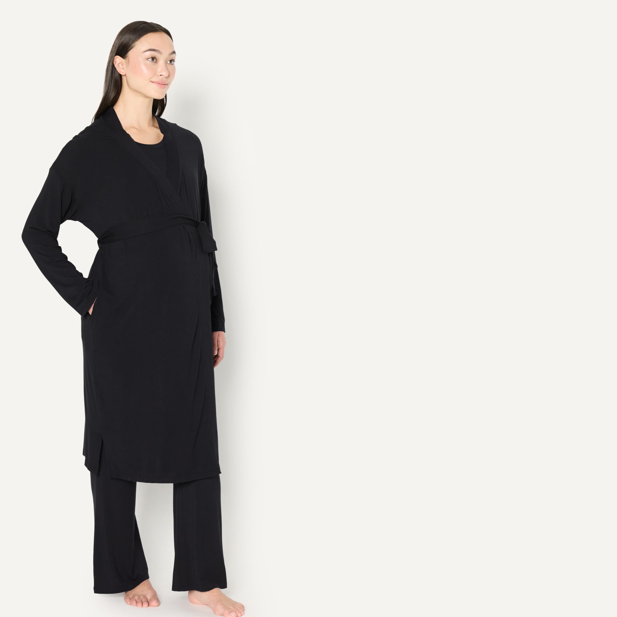 Amazon Essentials Damen Nachtwäsche-Set Aus Weichem Modal Für Schwangerschaft Und Stillen, 4-teilig