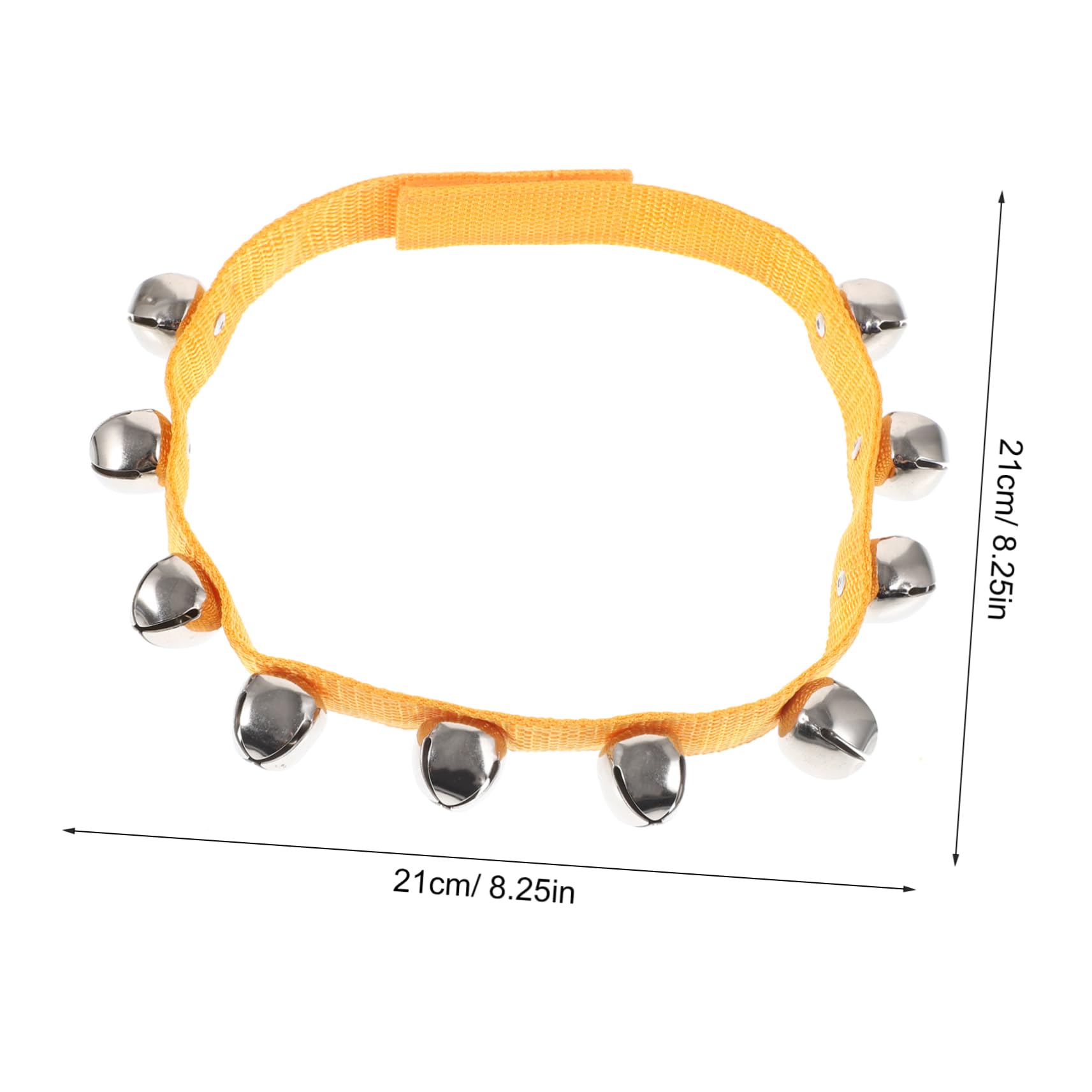 Toddmomy Musical Ankle Bells for Boys and Girls 10-piece Wrist Bell Set Child-friendly Percussion Instrument Dance Performance Accessory