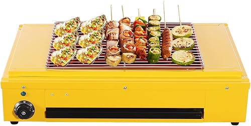Parrilla de barbacoa portátil de 1500 W, parrilla eléctrica para barbacoa, horno de barbacoa sin humo, parrilla de barbacoa de una sola cabeza con