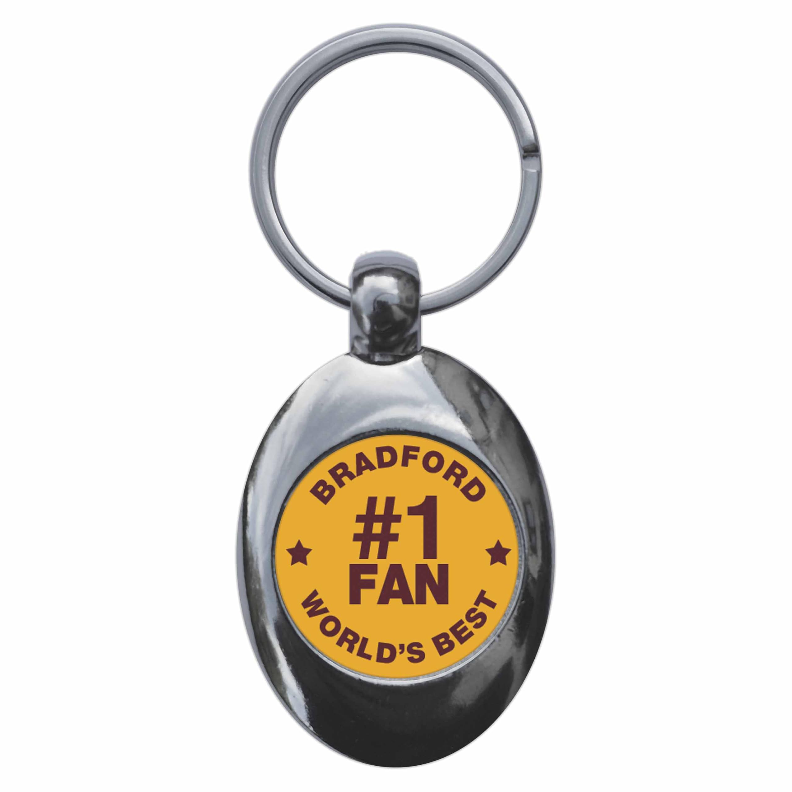Ozorath Bradford #1 Fan Keyring Keychain Key Ring Chain With Trolley Coin